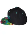 Czapka-z-daszkiem-Snapback-Przypau-hawajska-czarno-turkusowa-2.png