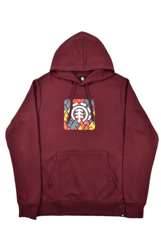 Bluza z kapturem Element Palette HD czerwona przód.png