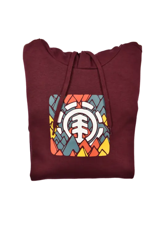 Bluza z kapturem Element Palette HD czerwona złożona.png