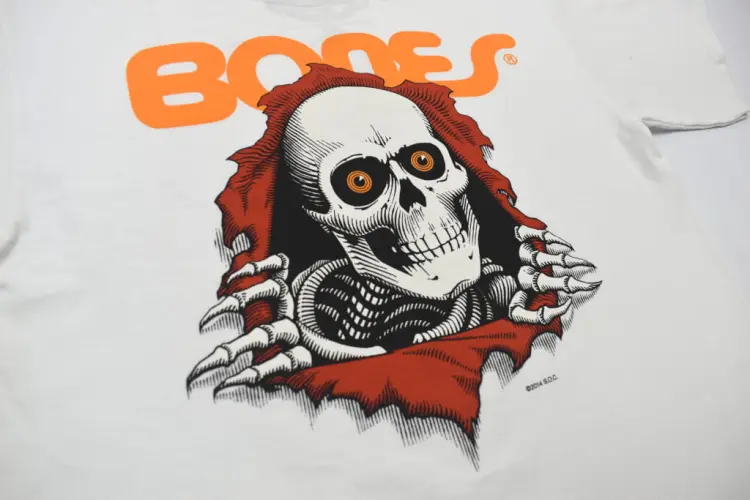 Koszulka T-shirt BONES RIPPER biała tył zblizenie.JPG