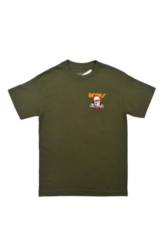 Koszulka T-shirt BONES RIPPER zielona przód.JPG