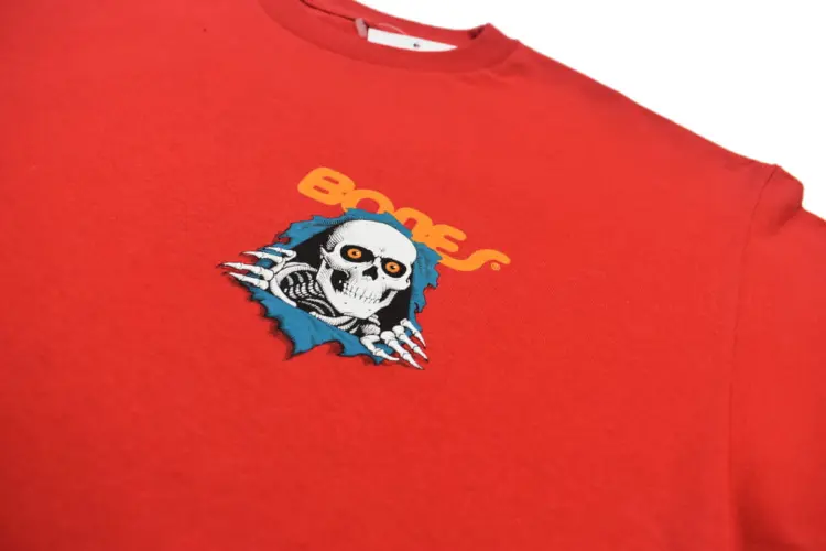 Koszulka T-shirt BONES RIPPER czerwona przód przybliżenie.JPG