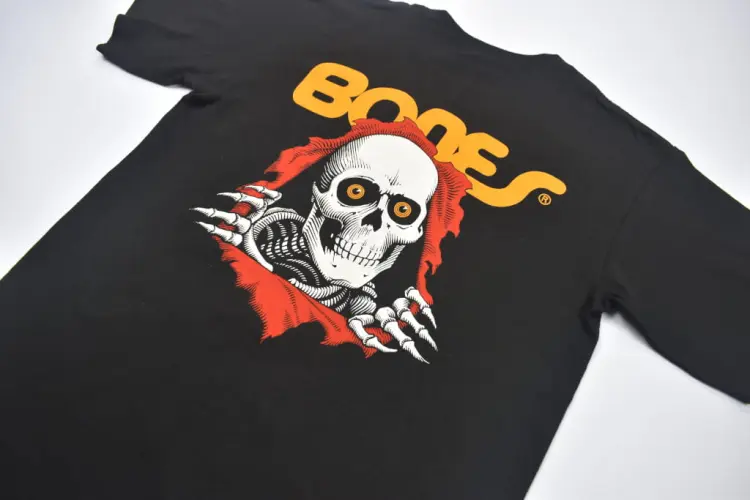 Koszulka T-shirt BONES RIPPER czarna tył zbliżenie.JPG