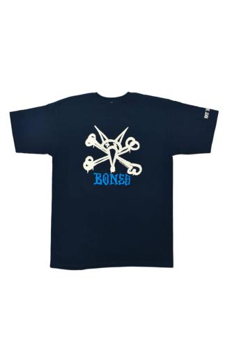Koszulka T-shirt RAT BONES granatowa tył.JPG