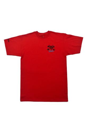 Koszulka T-shirt RAT BONES czerwona front.JPG