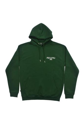 Bluza Hoodie zielony front przypau.JPG