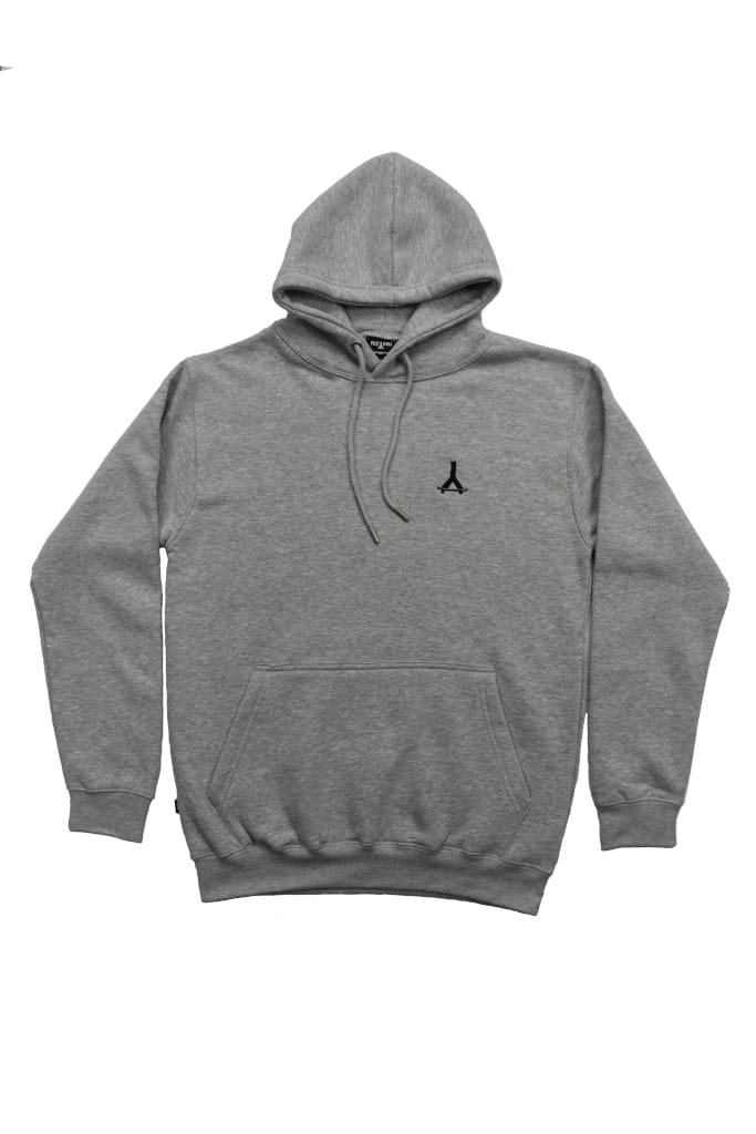 Bluza Hoodie szara font logo.JPG