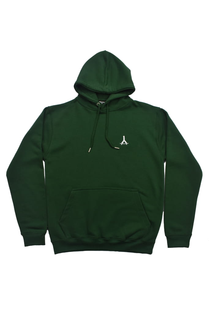 Bluza Hoodie zielony font logo.JPG